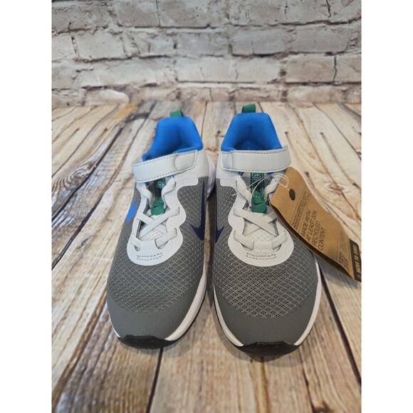 Nike Revolution Kids Shoes Blue And Gray Size 13.5c - Picture 2 of 4